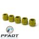 PFADT C5, C6 C6/Z06 C6/ZR1 Corvette Professional Racing Wheel Lug Nuts, Set of 5, Yellow